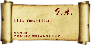 Ilia Amarilla névjegykártya